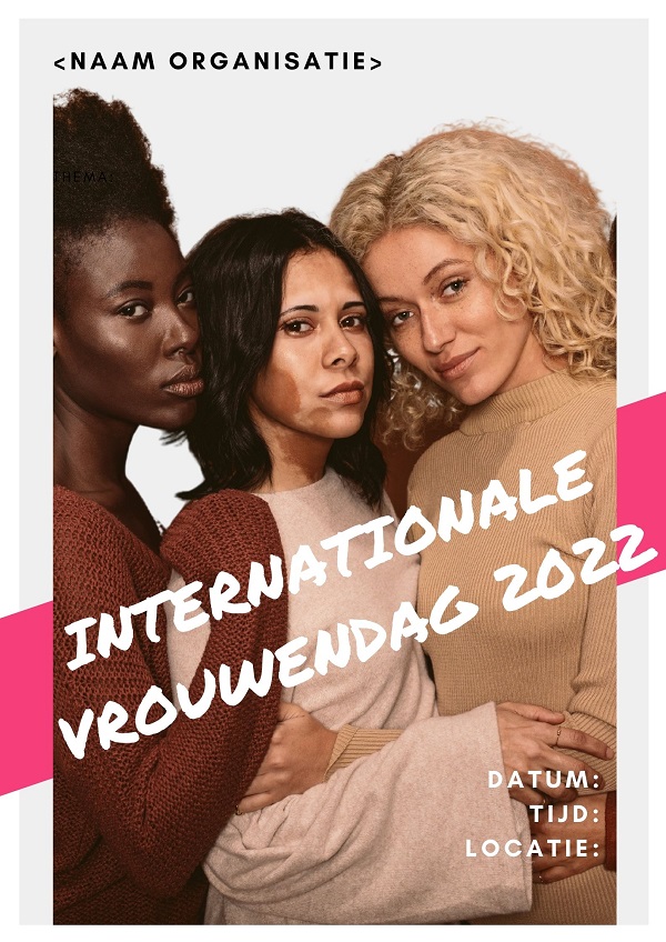 poster pakket promotie internationale vrouwebndag