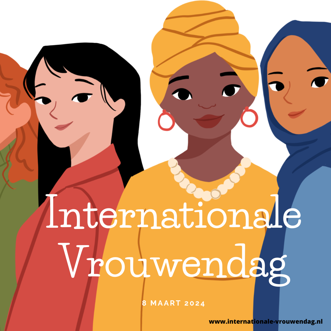 Sociale mediakaartje internationale vrouwendag 2024 vrouwen groot