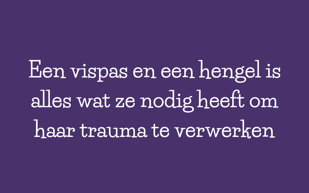 Een vispas en een hengel