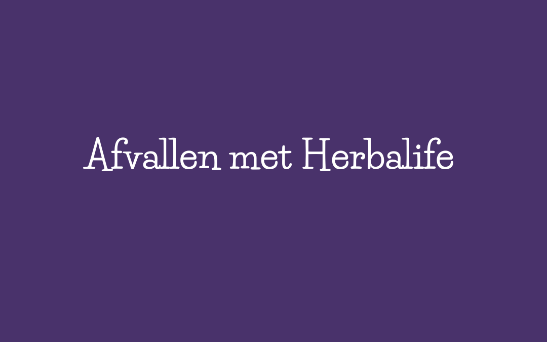 Afvallen met Herbalife