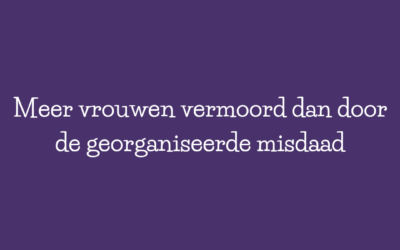 Femicide een groter probleem dan georganiseerde misdaad