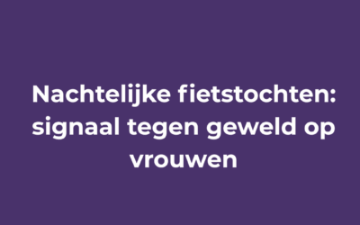 Nachtelijke fietstochten: signaal tegen geweld op vrouwen