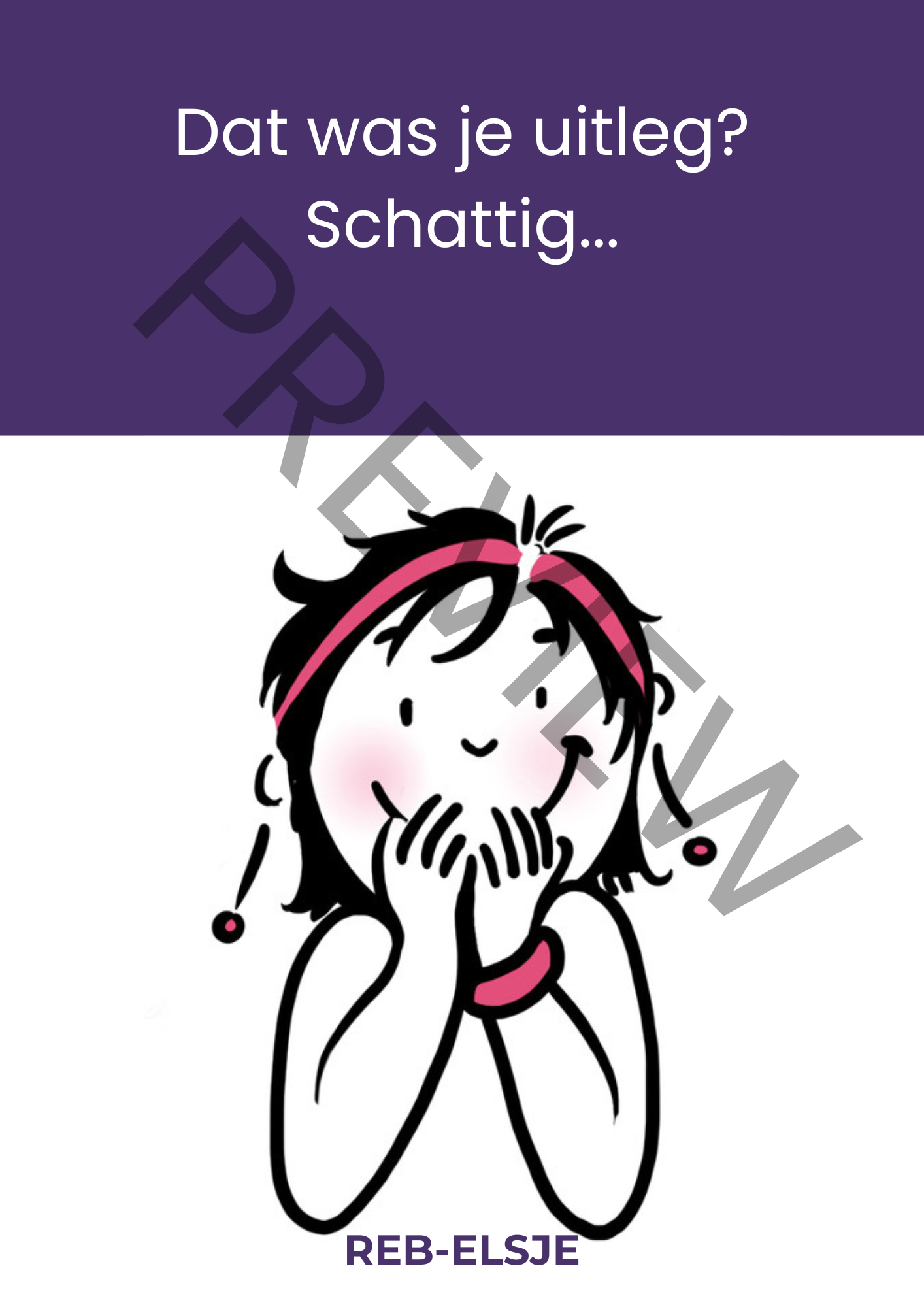 Preview Dat was je uitleg Schattig Preview Dat was je uitleg Schattig rebelse