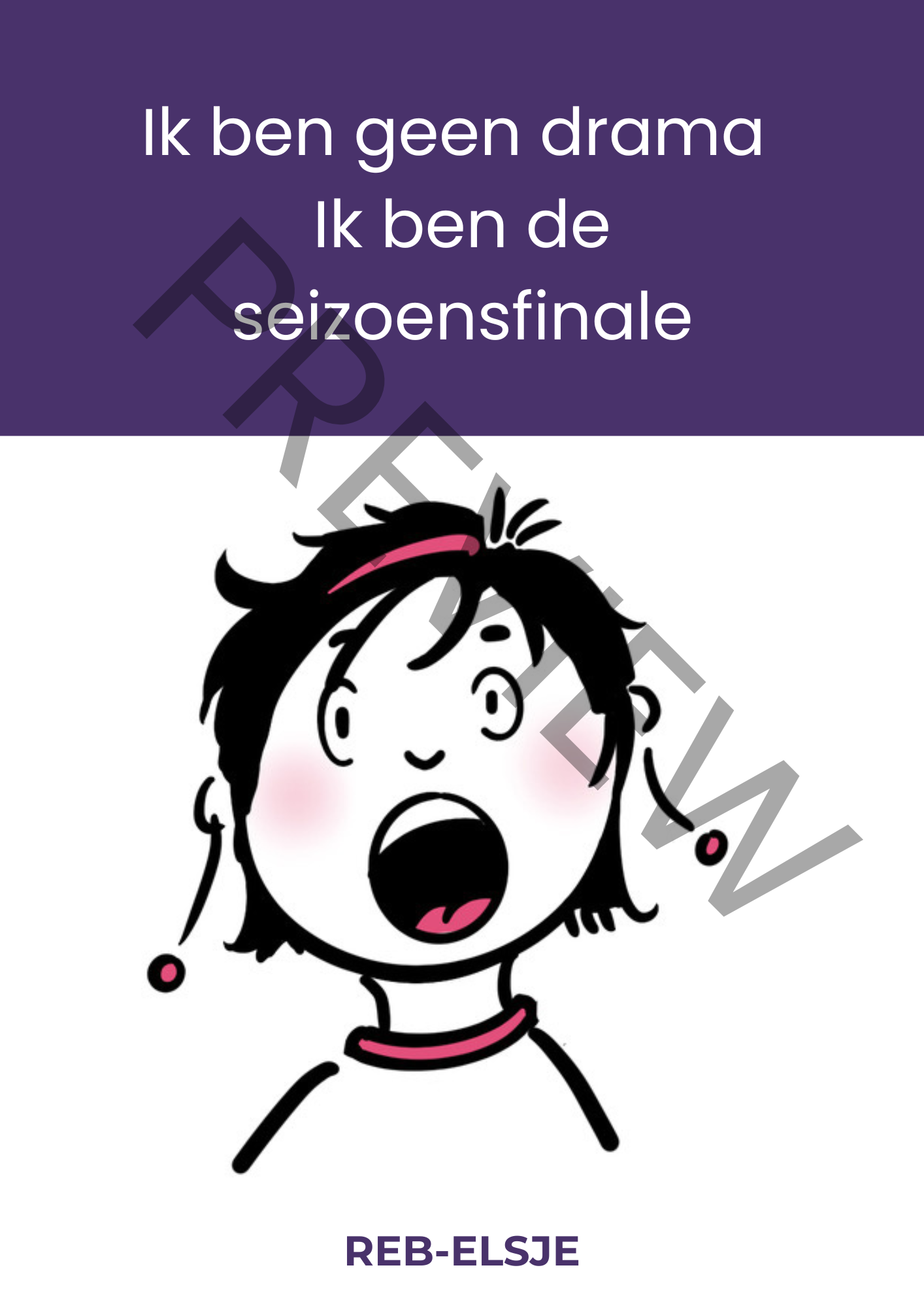 Preview Ik ben geen drama Ik ben de seizoensfinale Preview Ik ben geen drama Ik ben de seizoensfinale