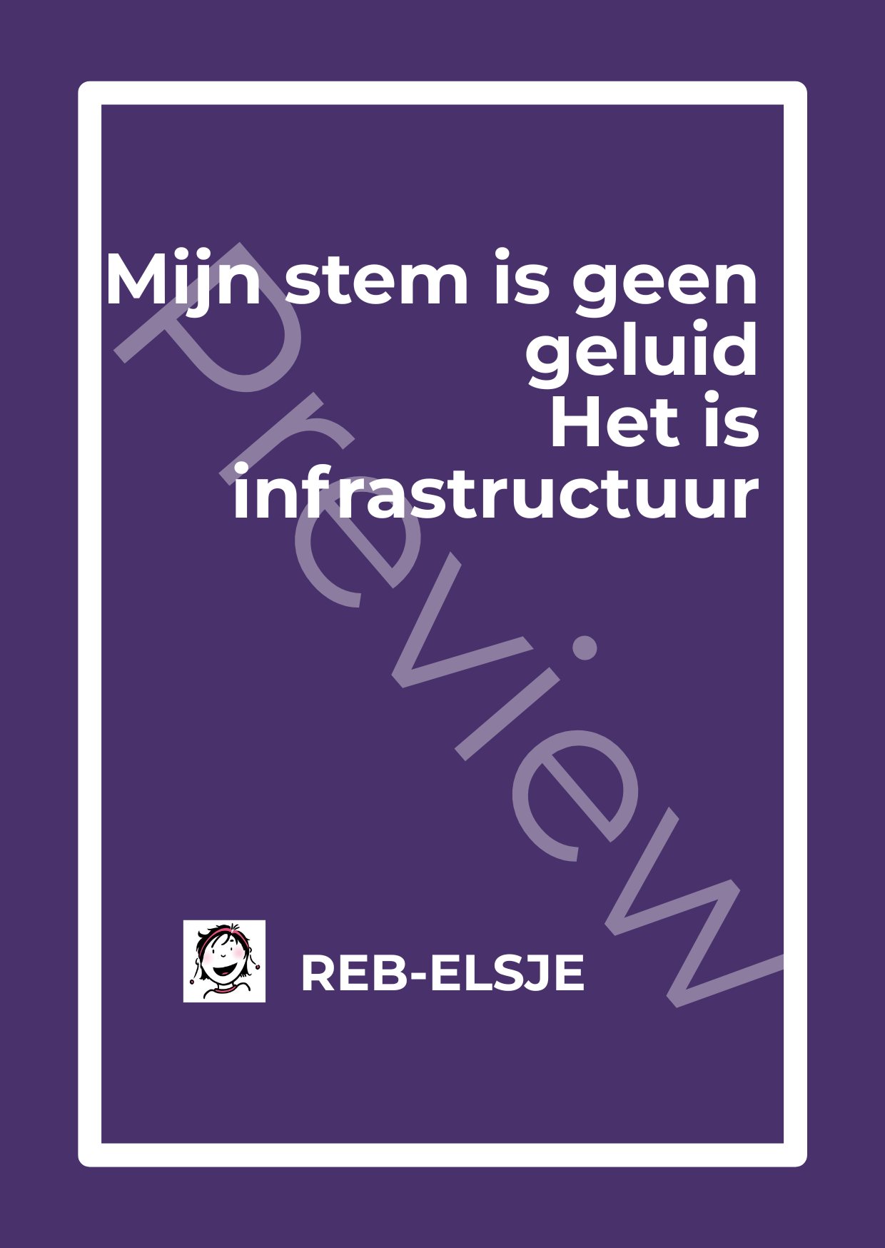 Preview Mijn stem is geen geluid Het is infrastructuur Preview Mijn stem is geen geluid Het is infrastructuur