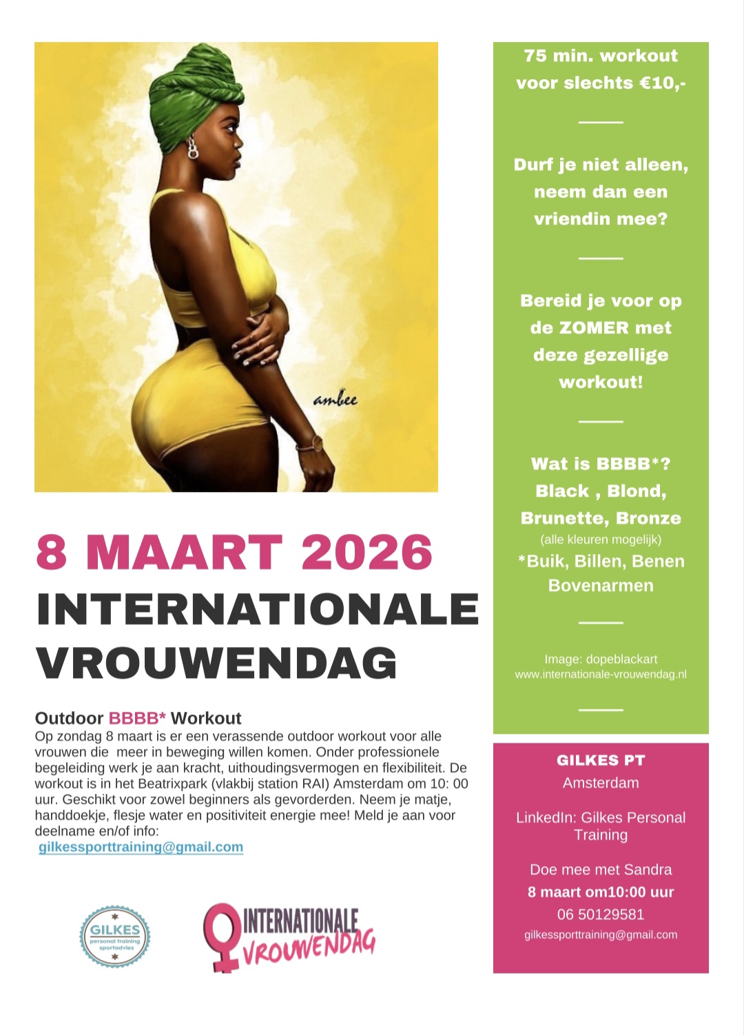 BBBB WORKOUT 7 Internationale vrouwendag 2026