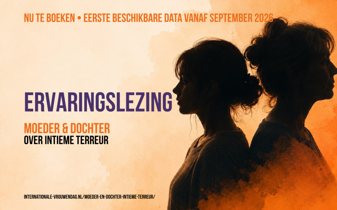 at gebeurt er als een moeder en haar dochter samen vertellen over intieme terreur? Die vraag hield mijn dochter en mij serieus de afgelopen tijd steeds vaker bezig. Na heel lang nadenken hebben we besloten om onze ervaringen samen in te zetten in een ervaringslezing over intieme terreur. Niet als twee losse verhalen, maar als een gesprek tussen moeder en dochter. Juist die dialoog laat zien hoe verschillend dezelfde werkelijkheid kan worden beleefd. Waar mijn dochter vertelt hoe dwingende controle (coercive control) van binnenuit voelt, vertel ik als moeder wat ik zag, hoe machteloos ik mij soms voelde ook in verband met het systeem en welke lessen ik daaruit heb geleerd. Intieme terreur raakt niet alleen het slachtoffer, maar ook kinderen, ouders, familie, vrienden en de mensen die proberen te helpen. We gaan in gesprek over de impact op het dagelijks leven en het belang van veiligheid, herstel en onze toekomst. Onze ervaringslezing is geschikt voor gemeenten, zorg- en welzijnsorganisaties, politie, onderwijs, werkgevers, maatschappelijke organisaties en serviceclubs. Ook sluit de bijeenkomst goed aan bij activiteiten tijdens Orange the World. 📅 Boekingen zijn mogelijk vanaf september 2026. We willen met deze lezing bijdragen aan meer bewustwording en ook duidelijk maken dat het systeem niet zonder informatie van ouders, familie en naaste kan omdat signalen vanuit het slachtoffer bij het systeem vaak anders worden verteld dan aan familie. Maar ook dat een slachtoffer na vertrek het hele proces vaak niet alleen aankan maar juist de hulp nodig heeft van familie. Meer informatie is te vinden op de website. Link in reacties. #IntiemeTerreur #DwingendeControle #OrangeTheWorld