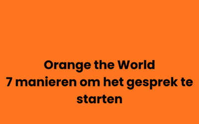 Blogs 2 Orange the World op de werkvloer: 7 manieren om het gesprek te starten